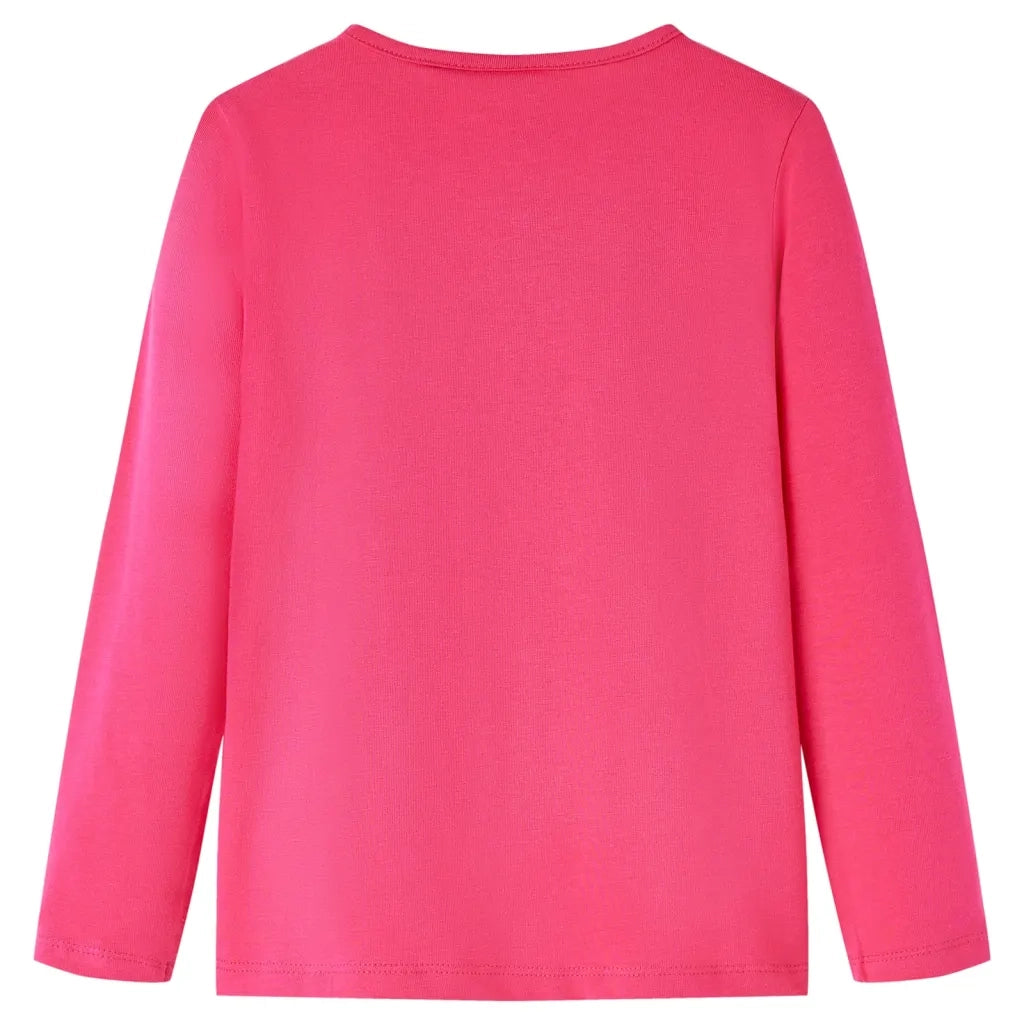 Maglietta da Bambina a Maniche Lunghe Fucsia 140 13533