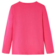 Maglietta da Bambina a Maniche Lunghe Fucsia 140 13533