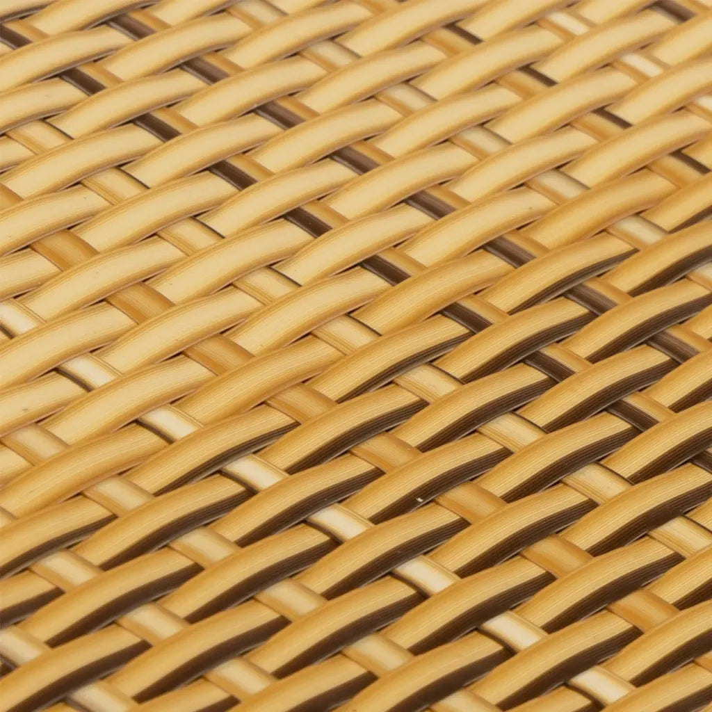 Schermo da balcone | Paravento da Balcone Marrone Chiaro 400x90 cm in Polyrattan