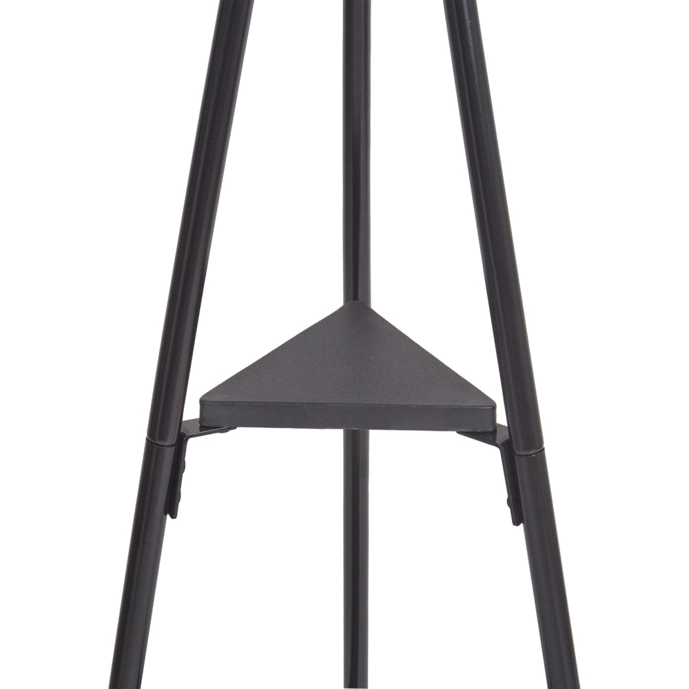 Appendiabiti in metallo nero da 181 cm con ripiani appendiabiti autoportante rack per giacche industriale moderno decorativo per corridoio