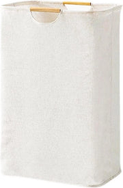 Asciugamani Opvouglieveli Grosso Asciugamani Beige 39 x 53 x 27 cm Con Maniglia in Legno - Per Camera da Letto Salotto Camera da Bambini Bagno Viaggi