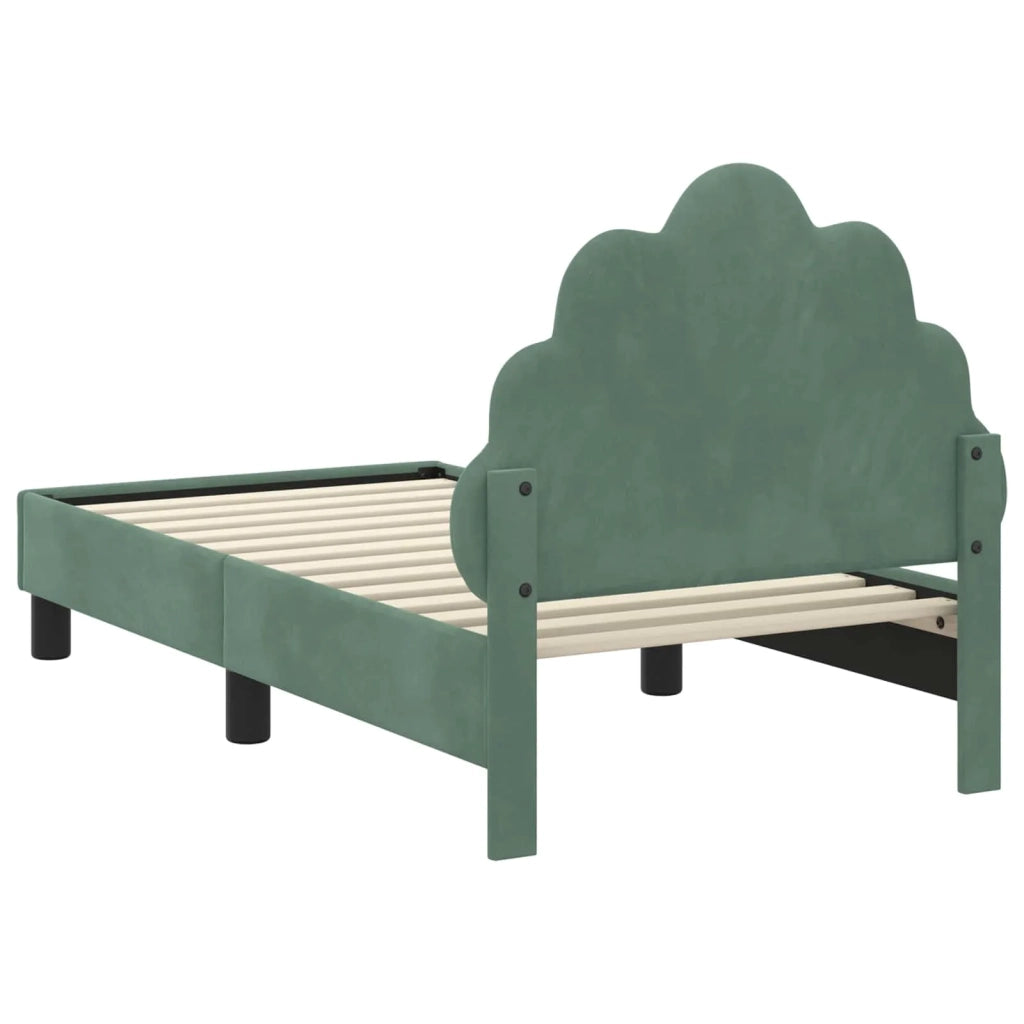 Struttura letto per bambini con testata-Giroletto per bambini Verde Mare 70 x 140 cm 496354