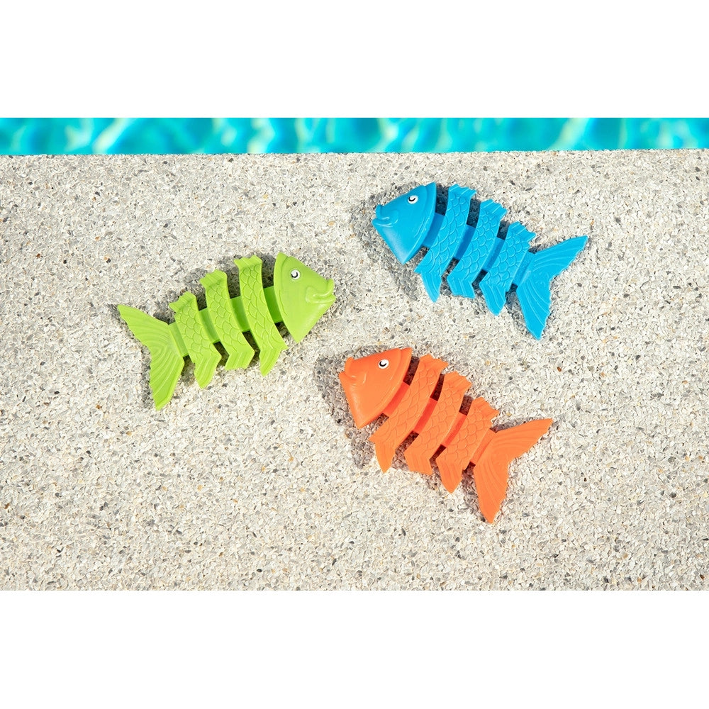Trade Shop - Set Da 3 Pesciolini Colorati Gioco Subacqueo Da Immersione Per Bambini Dai 3+ Anni 26029 -