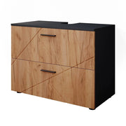 Vicco Mobile sottolavabo per bagno Quercia dorata/antracite 80 x 58.6 cm