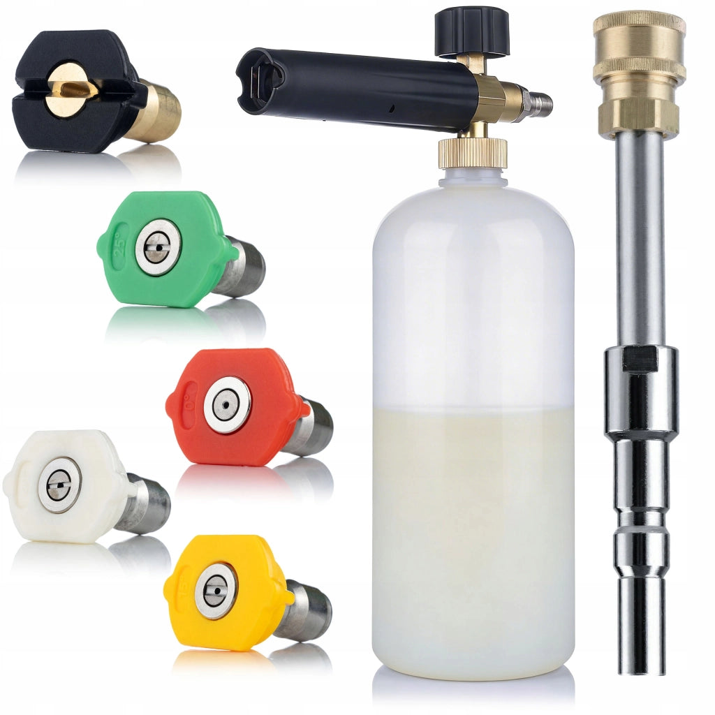 Set Accessori per Idropulitrici – Compatibile con Kranzle D12, Nilfisk Alto | Lancia, 5 Ugelli 1/4 QC