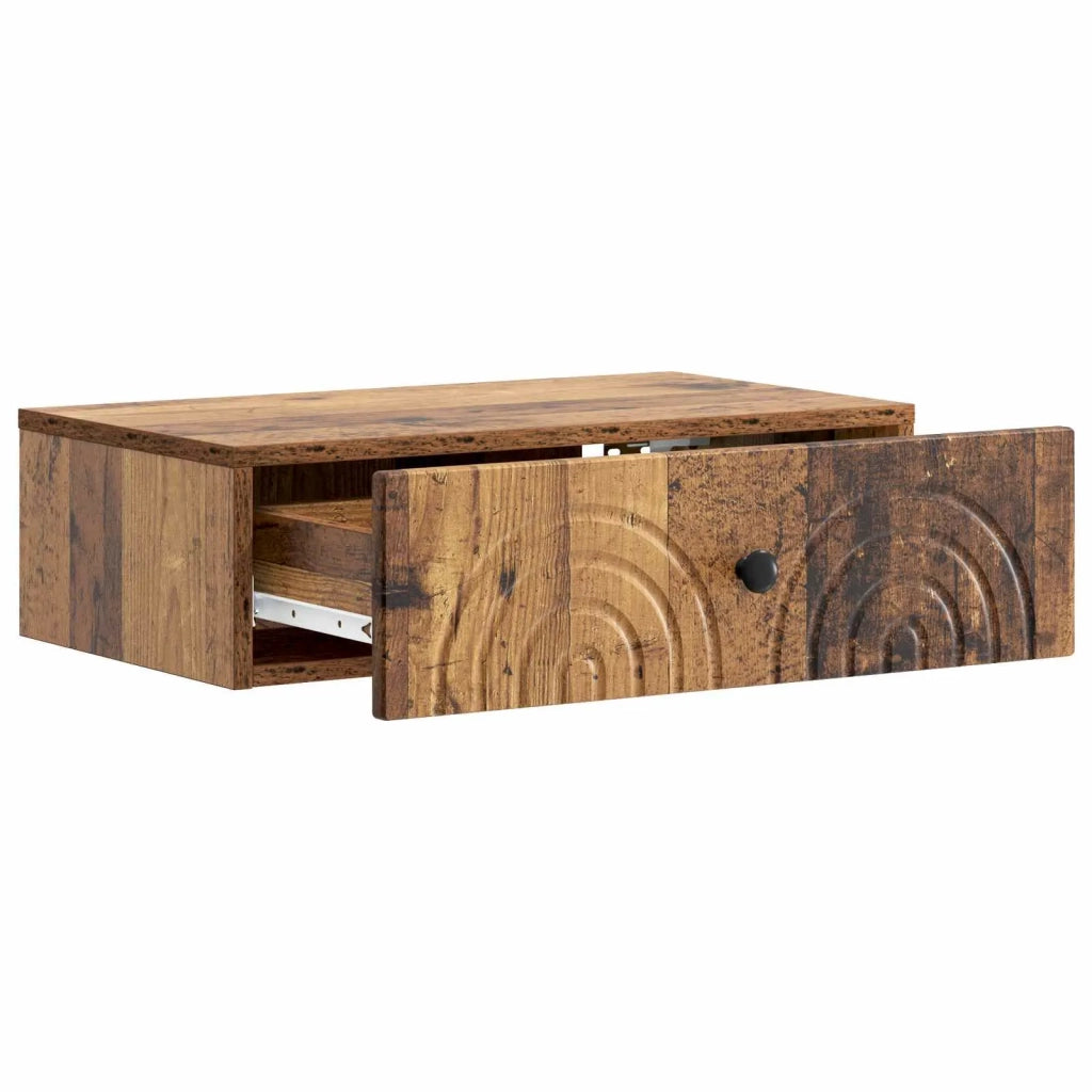 Tavolino da Parete Laterale Legno antico 59 x 34,5 x 17 cm 898153