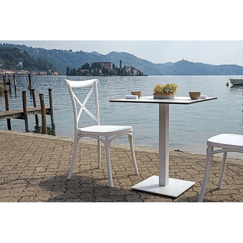Set di 2 Sedie Trattoria MOIA in polipropilene bianco