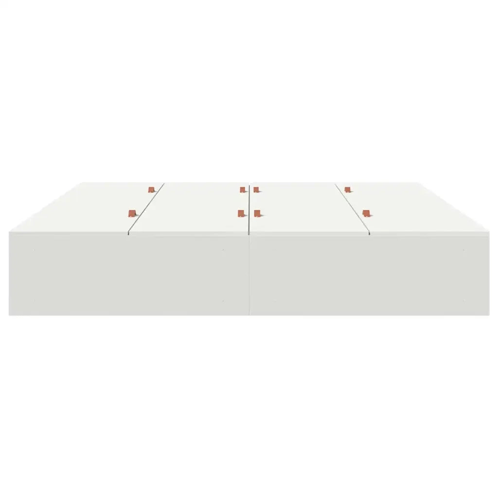 Struttura letto con contenitore Bianco 200 x 200 cm 3335357
