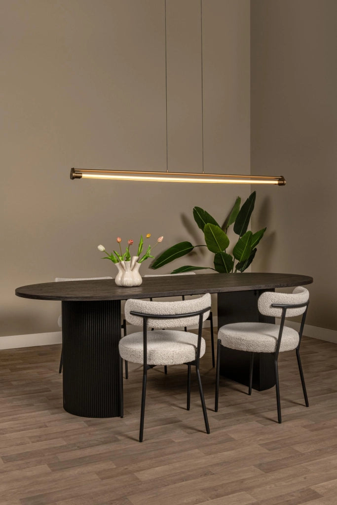 Lampada sospesa JANDERIN LED 2 tubi champagne Lucide