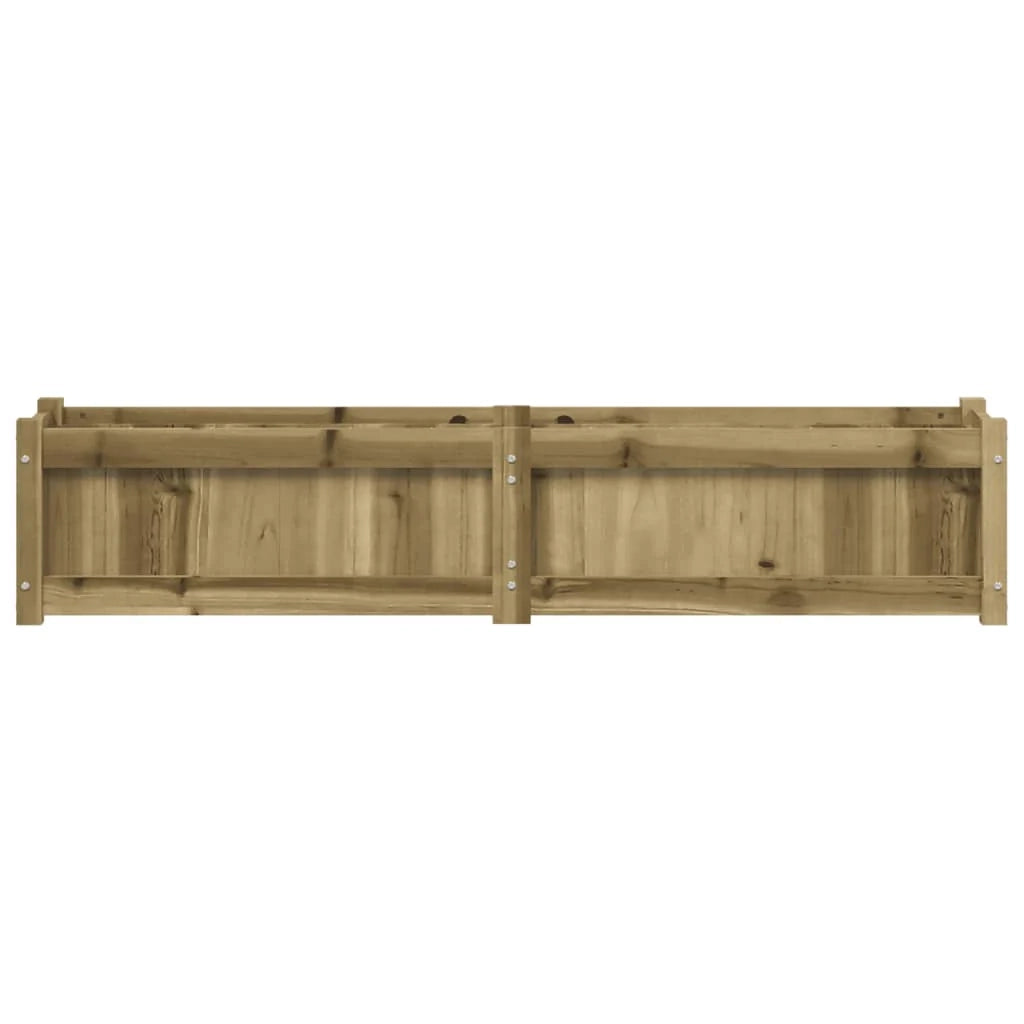 Fioriera aiuola rialzata fioriera aiuola giardino terrazza set da 2 legno di pino impregnato marrone 02_0039029