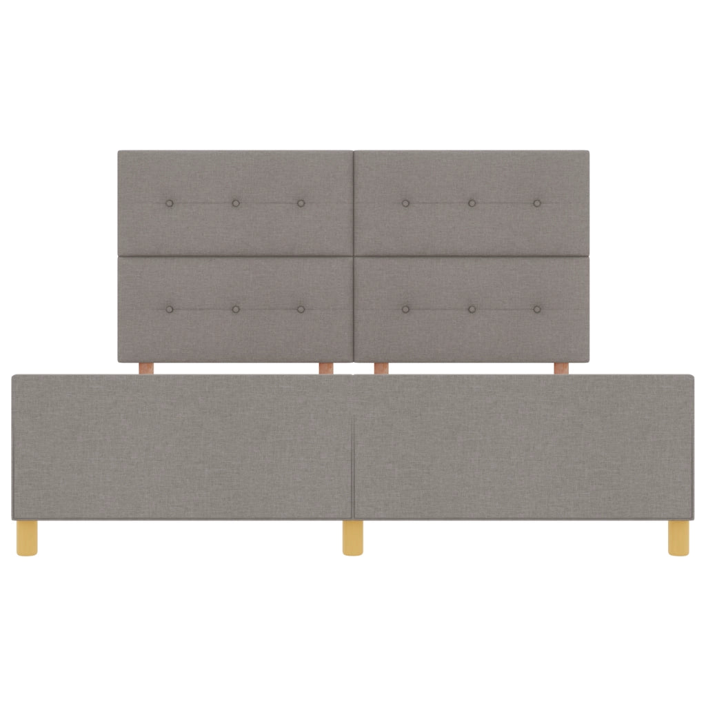 Struttura letto  Tortora 180x200 cm Tessuto
