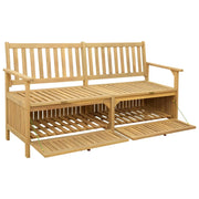 Panca da Giardino | Panchina con contenitore 148 x 63 x 84 cm Acacia Solido