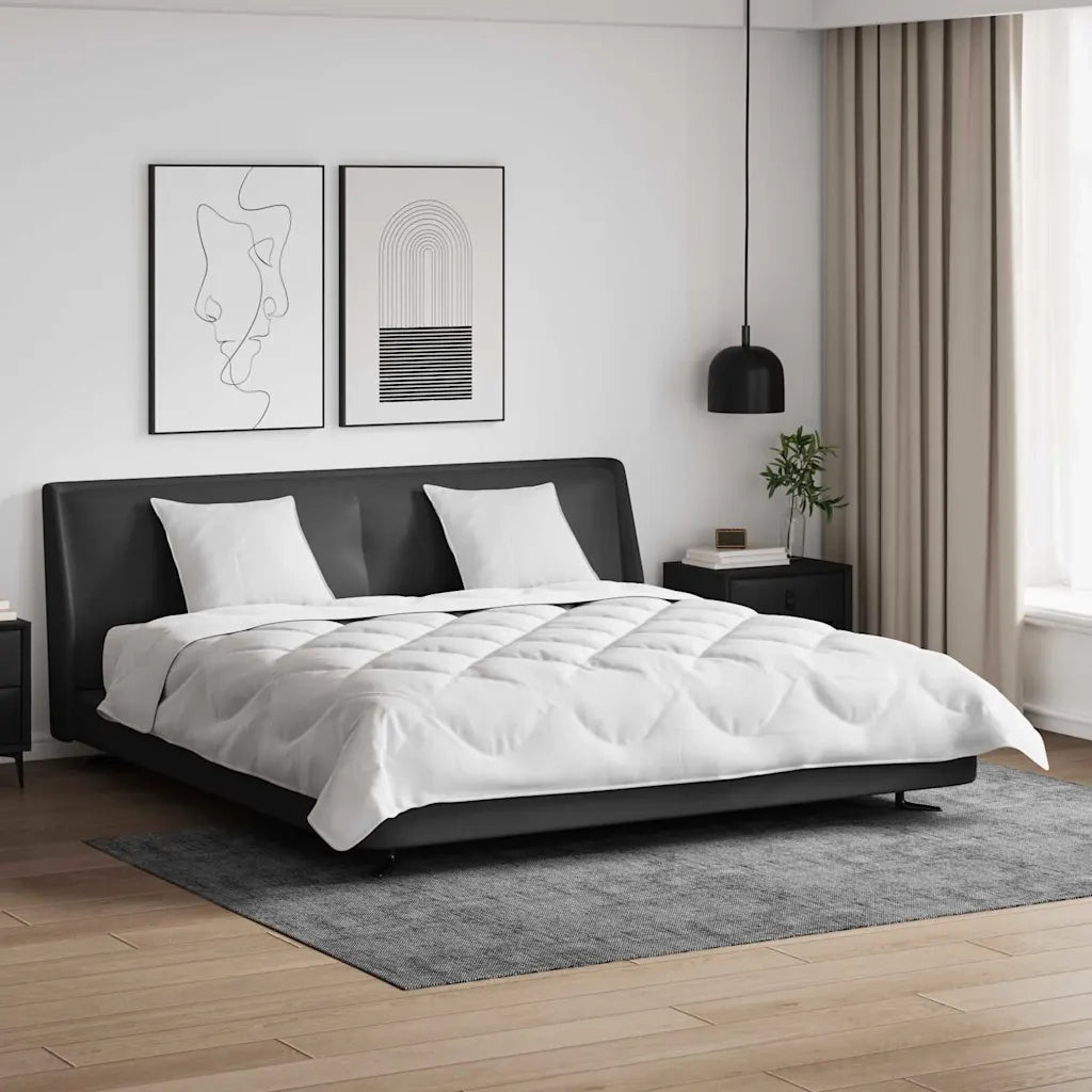 Set di piumini con cuscino 3 pcs Bianco 240 x 260 cm Microfibra