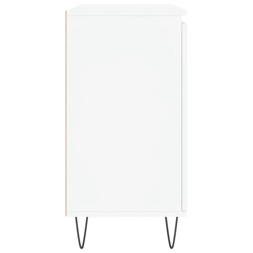 Buffet credenza cassettiera armadio mobile contenitore organizer per cucina soggiorno salotto 104 x 35 x 70 cm legno ingegnerizzato bianco 02_0030186