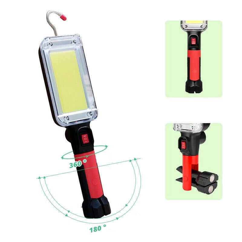 Lampada Torcia Lavoro Base Calamitata Portatile 20W LED ricaricabile 8859-B
