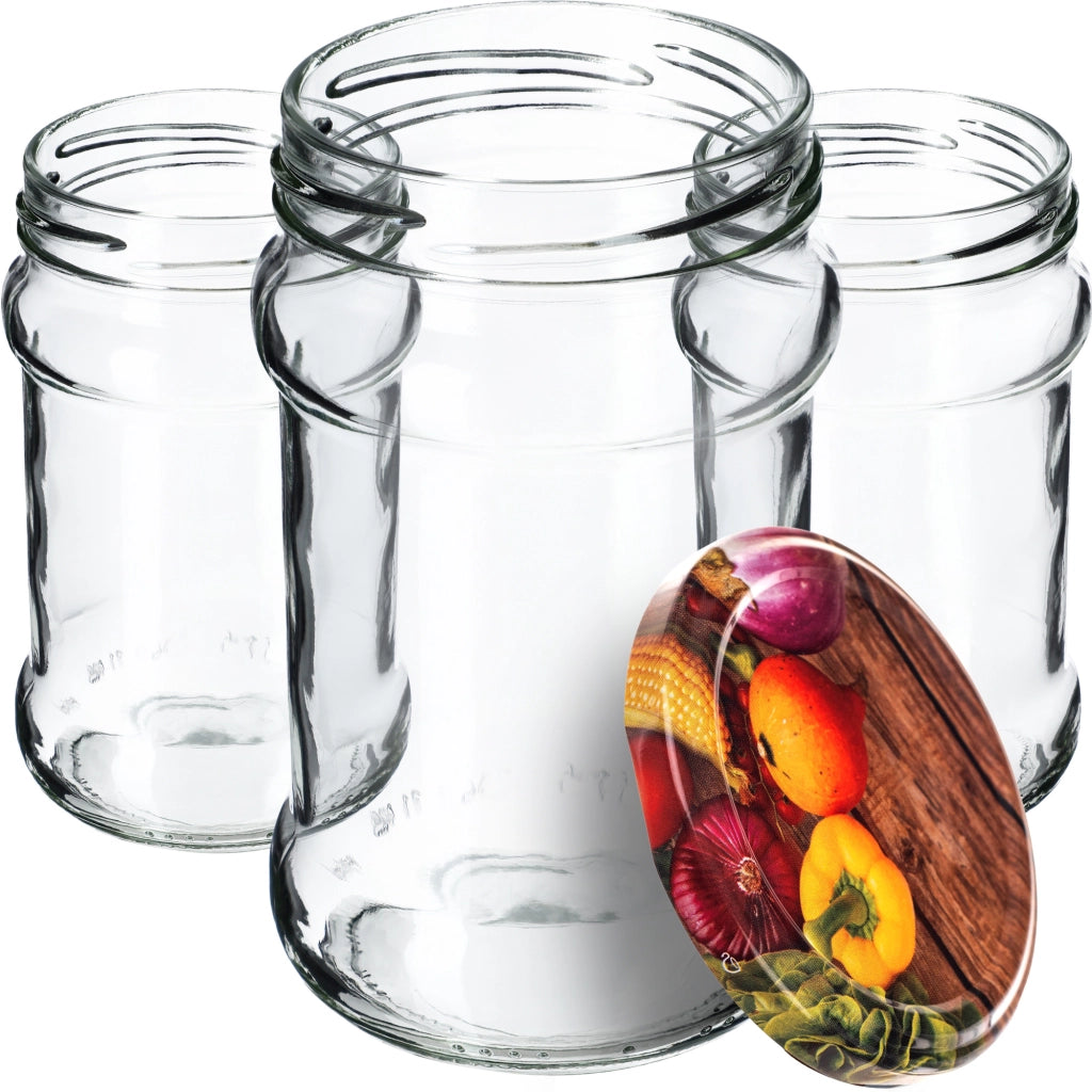 KADAX Seno vasetti 315ml 50pz 66mm + coperchi "Pepper"