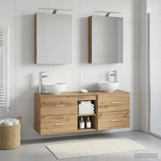 Set di Armadi da Bagno 5 pcs Rovere Artigianale 3406678