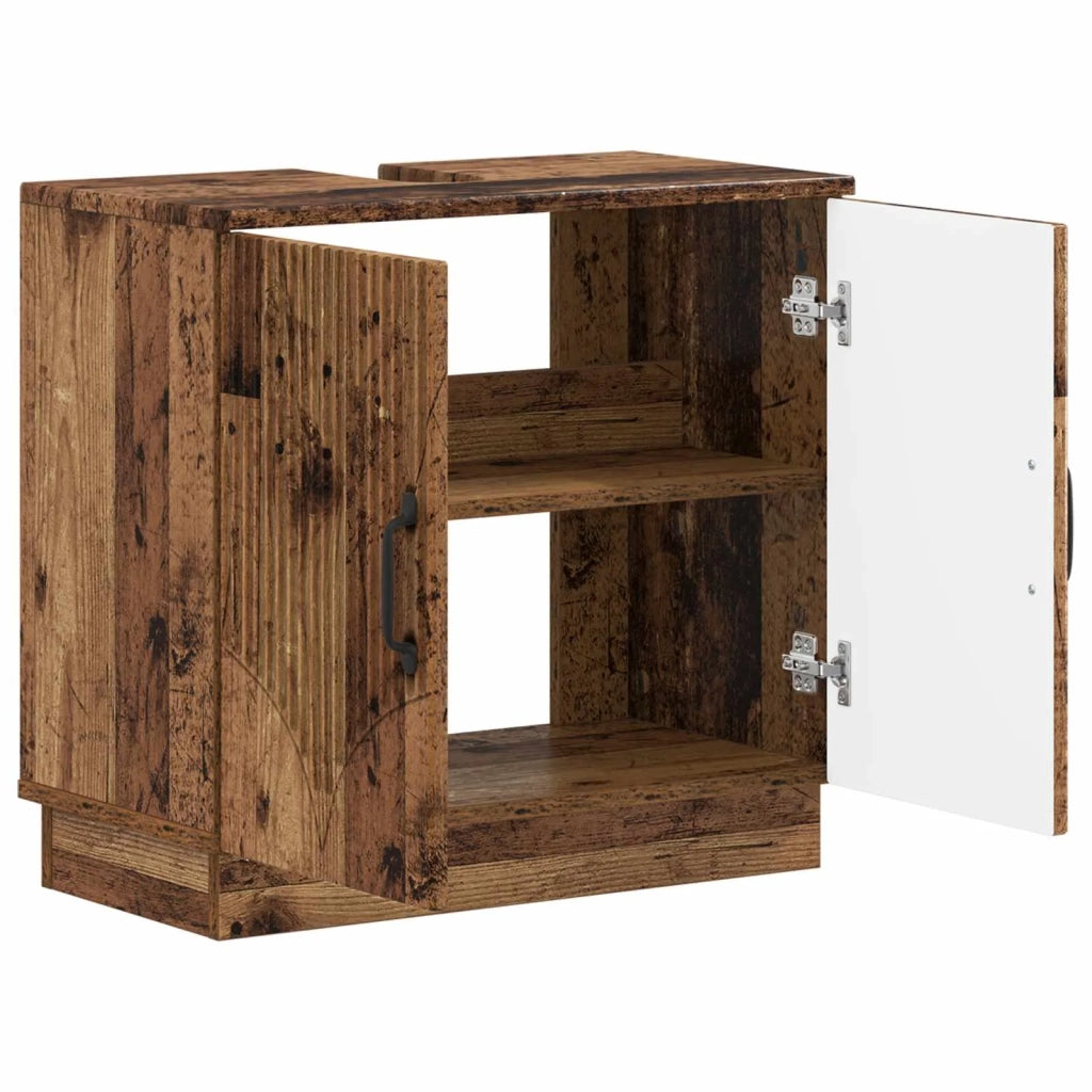 Armadio per Lavabo da Bagno HOORN Legno antico 897233