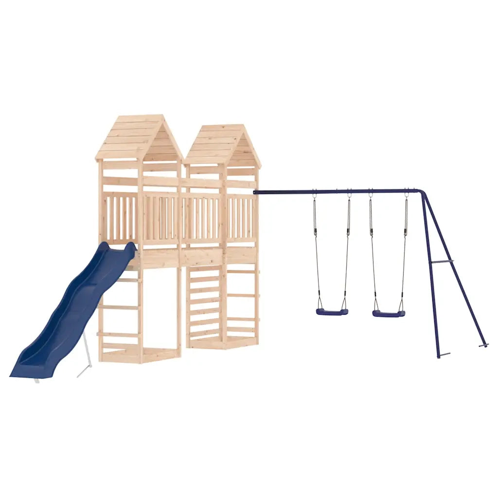 Set da Gioco da Esterno in Legno Massello di Pino 3156934