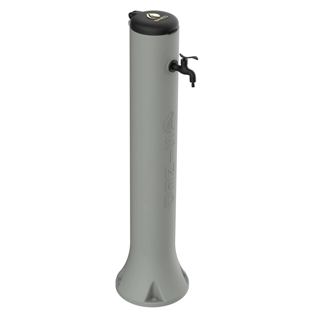Sined Tritone Fontanella Da Giardino In Hdpe Con Gancio Portagomma h 100 Cm Tortora