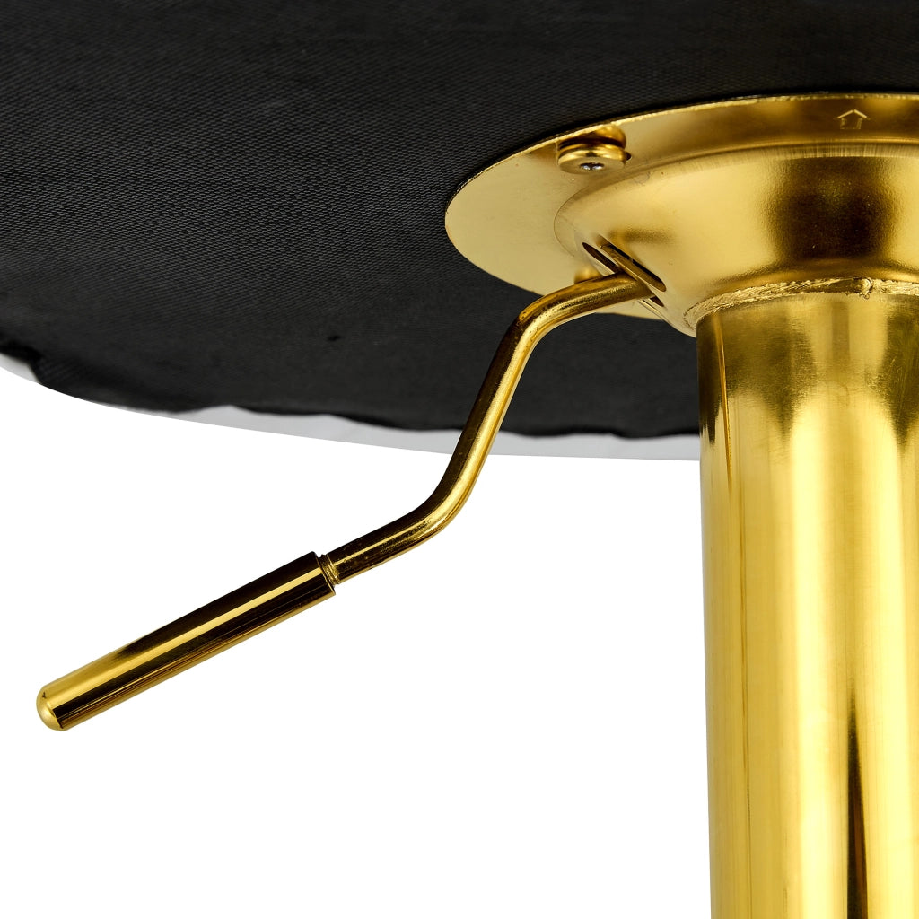 Sgabello da bar girevole 360° con altezza regolabile, schienale ergonomico e base stabile in metallo