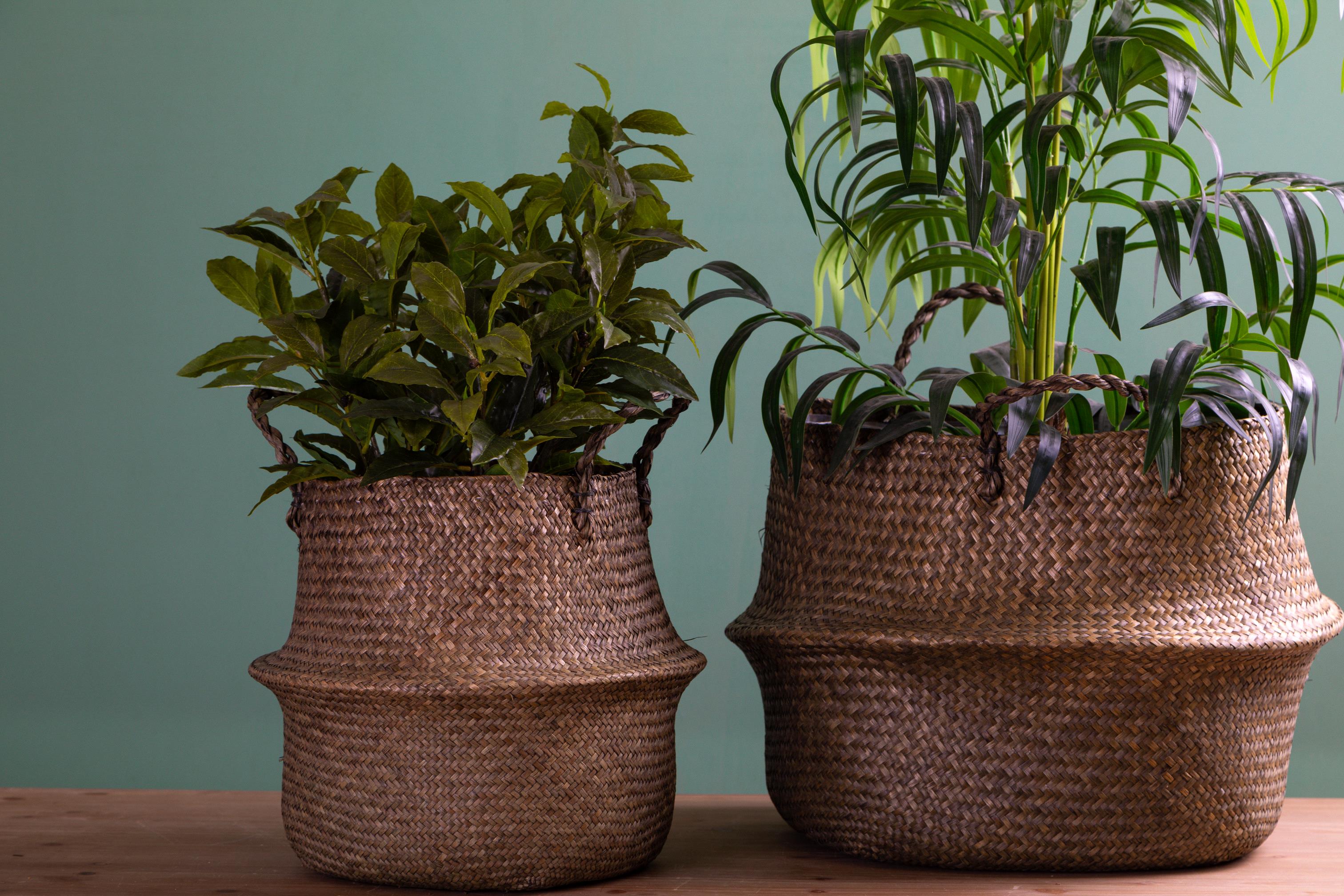 Cesto Giara in Materiale Naturale H 32 cm