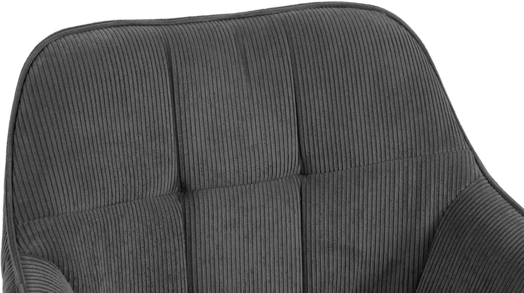 Sedia per sala da pranzo Vienna Cord nera 3