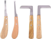 Kit per affilare le unghie del cavallo - Strumento per tagliare le unghie con manico di legno - Set di lame per unghie del cavallo per animali da soma.
