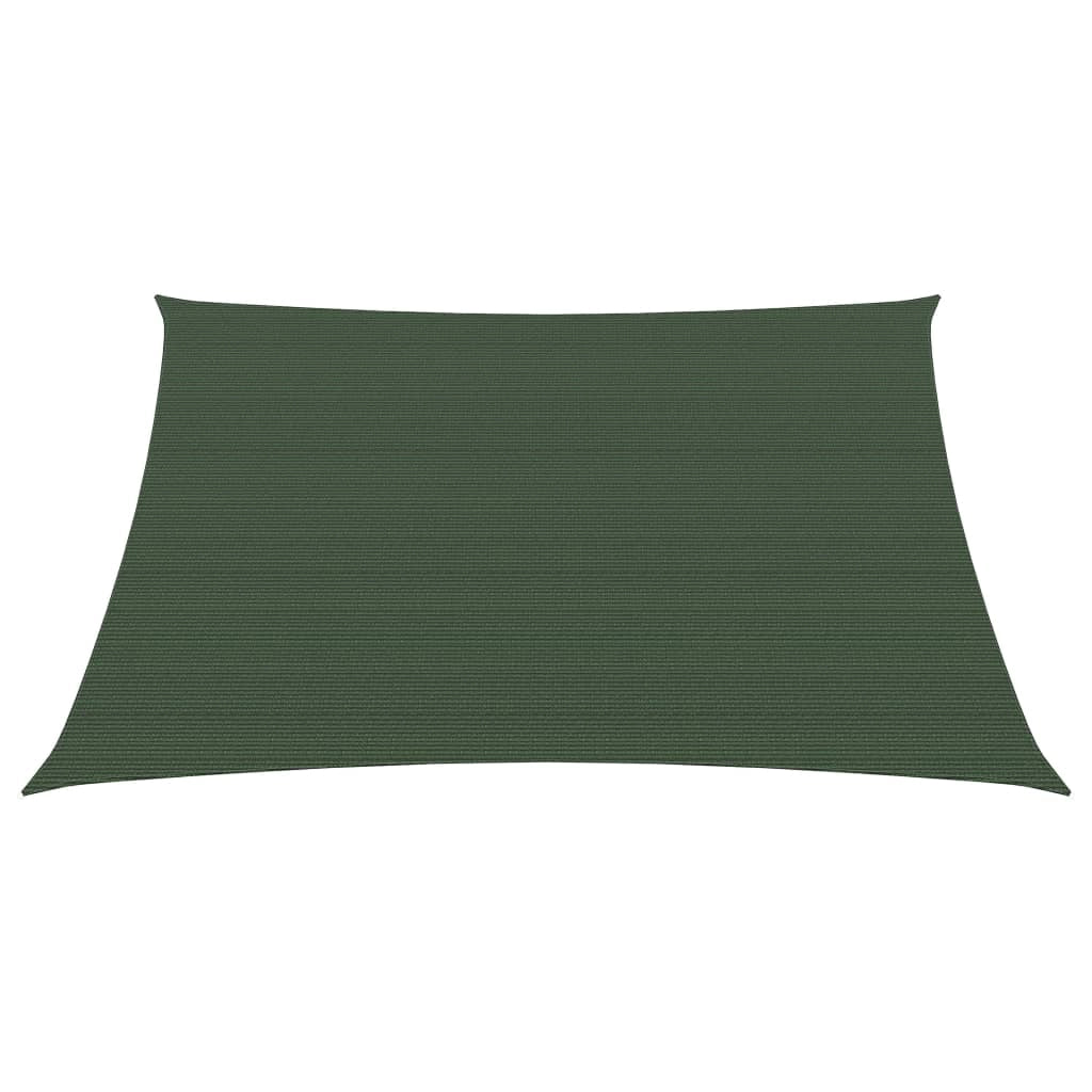Vela ombreggiante 160 g/m² verde scuro 2,5 x 2,5 m HDPE 02_0009405