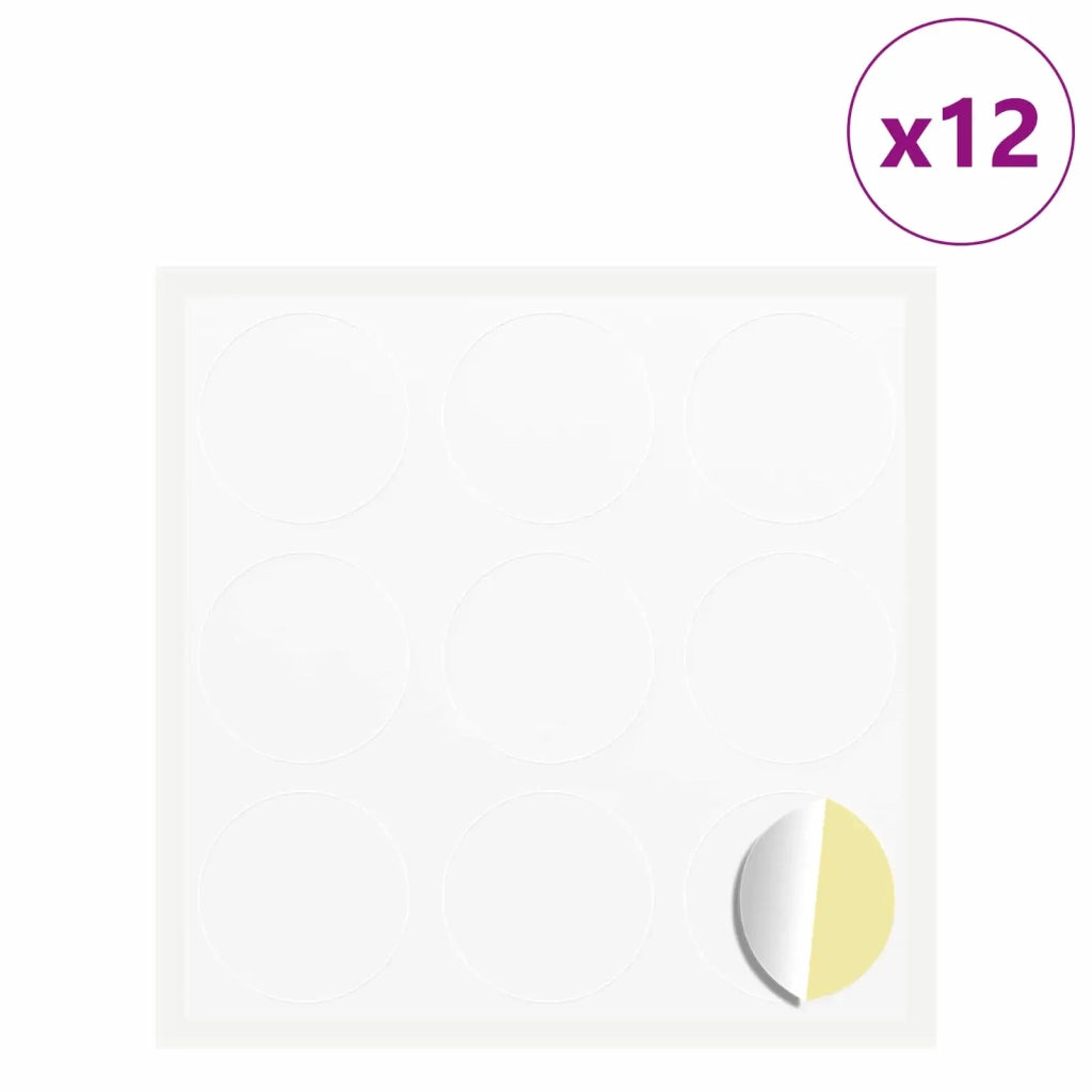 Adesivo 12 pcs Bianco Ø 20 x 0,5 mm Carta 864628