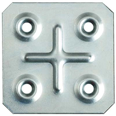 GIUNZIONE 4 FORI DRITTA 8/117 - ZINCATA S.MM 1,0 CF=PZ 100 CM 4,5X4,5- 1 confezioni