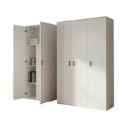 Velate, Armadio Multiuso Grande Modulabile, 194x190h cm Bianco