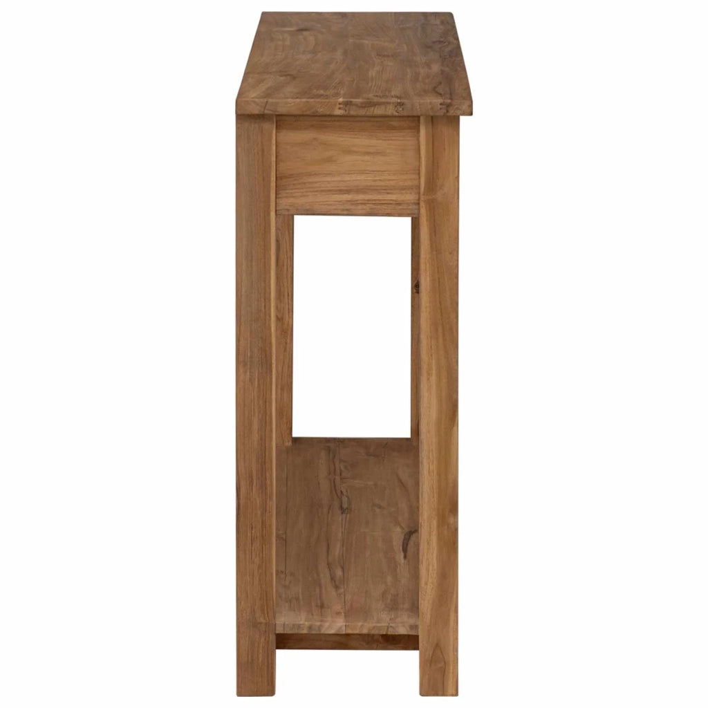 Tavolo consolle Naturale 90 x 30 x 80 cm Legno di teak solido 42024245