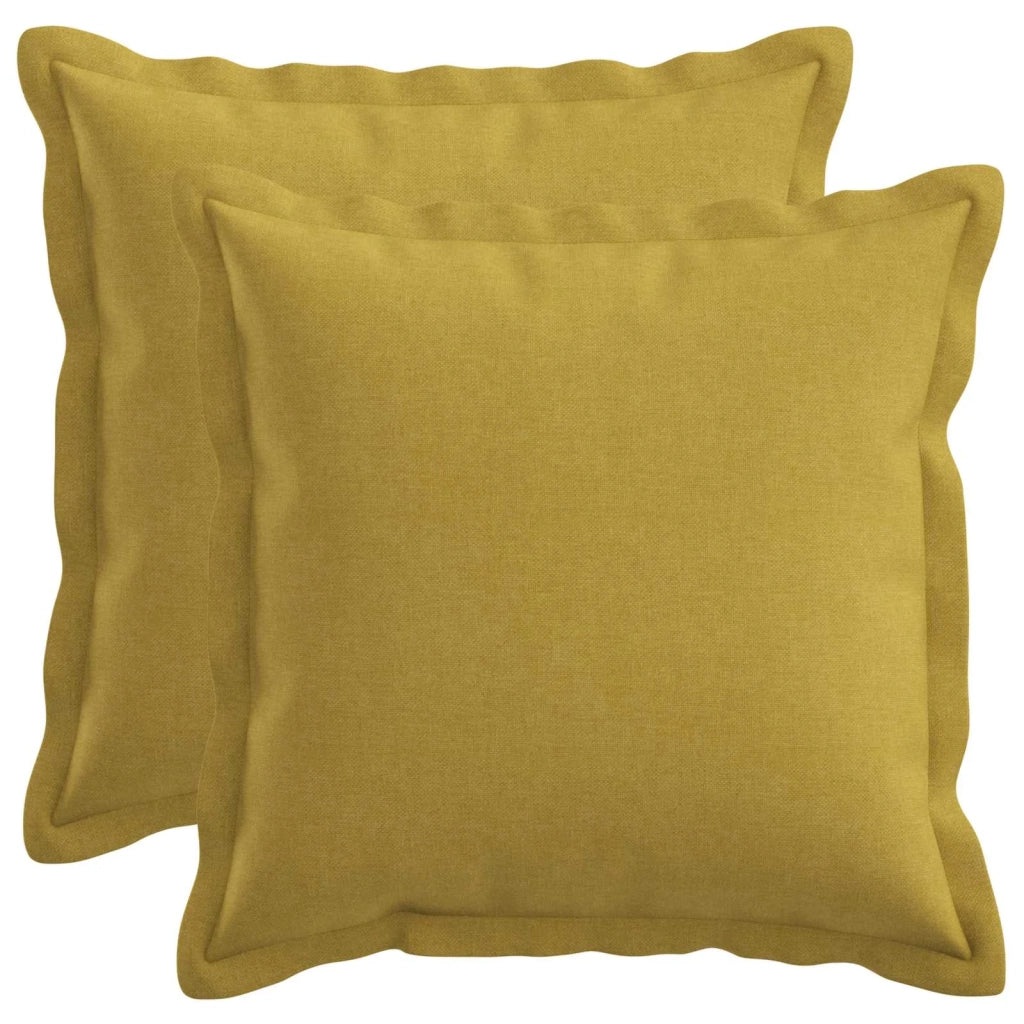 Federa 2 pcs HOUTEN Verde chiaro 35 x 35 cm Lino 916367