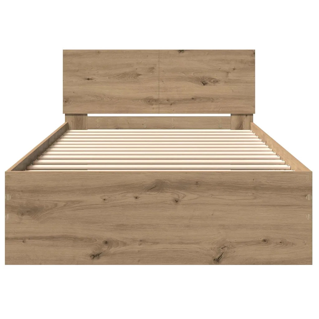 Struttura del letto Rovere artigianale 203 x 104 x 70 cm