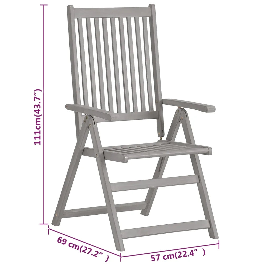 Set da Pranzo per Giardino 7 pz in Legno Massello di Acacia 3079648
