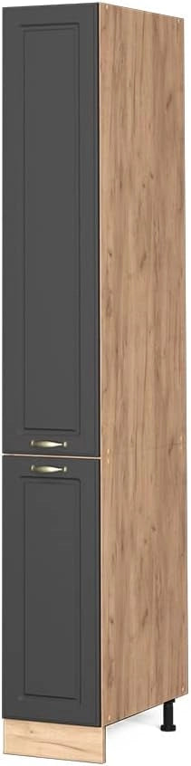 Armadio da farmacia Fame-Line, Antracite-oro, 30 cm, per la combinazione con altri moduli della serie Fame-Line