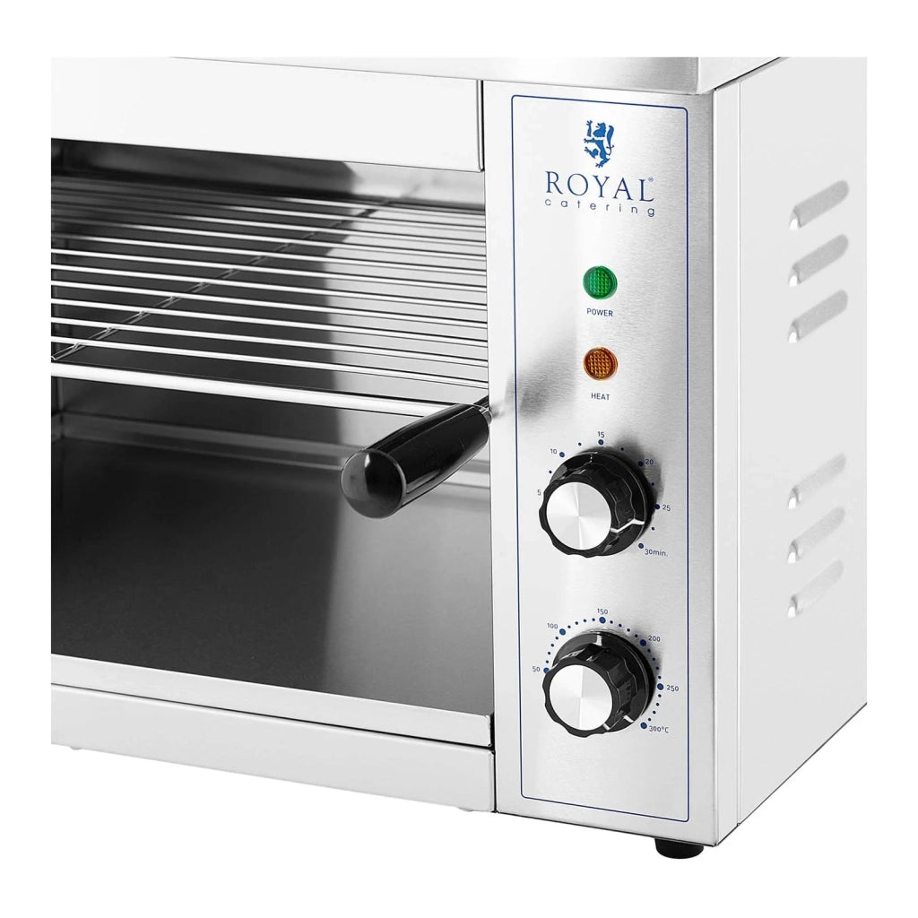 Griglia salamandra - 3000 watt - 50-300°C professionale in acciaio inox 14_0004997