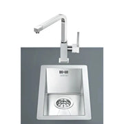 Lavello Smeg VQ20 una vasca 26.7x46.4 cm filotop inox