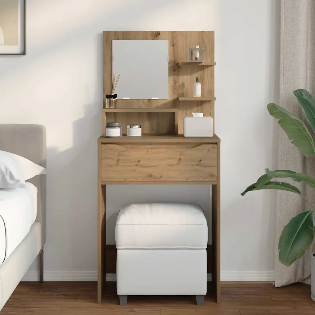 Tavoli da Trucco per Camera da Letto Rovere artigianale