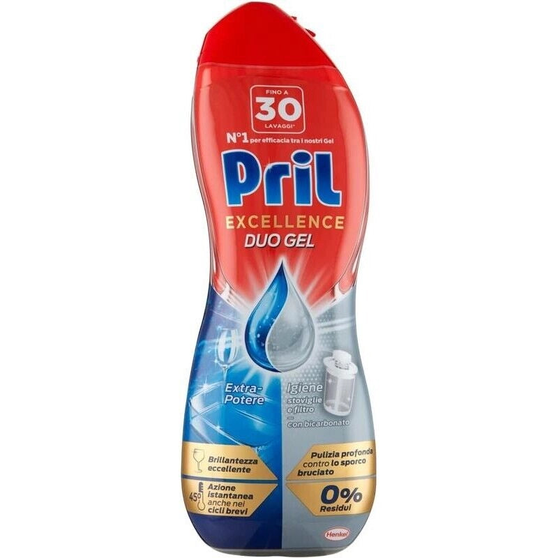 PRIL GOLD GEL PER LAVASTOVIGLIE FORMATO 540 ML IGIENIZZANTE CON BICARBONATO