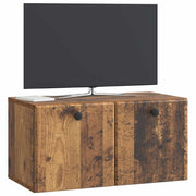 Mobile TV da Muro | Armadietto TV | Mobile Porta TV 59,5 x 31 x 30 cm Legno antico