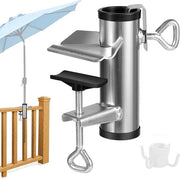 Parasol per balcone - Sostegno per ombrello - Ombrellino per balcone - Chiusura per ombrello - Chiusura per balcone - Da non perdere per il vostro ombrello!