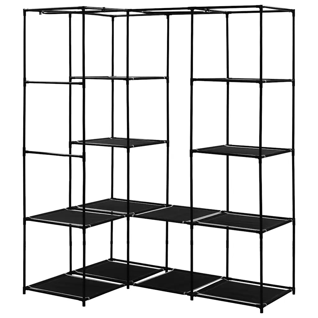 Armadio Angolare Nero 130x87x169 cm CFW6590460