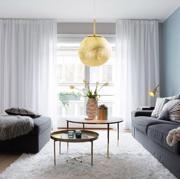 Lampada Da Soffitto Pensile Di Vetro Gold APP331-1CP