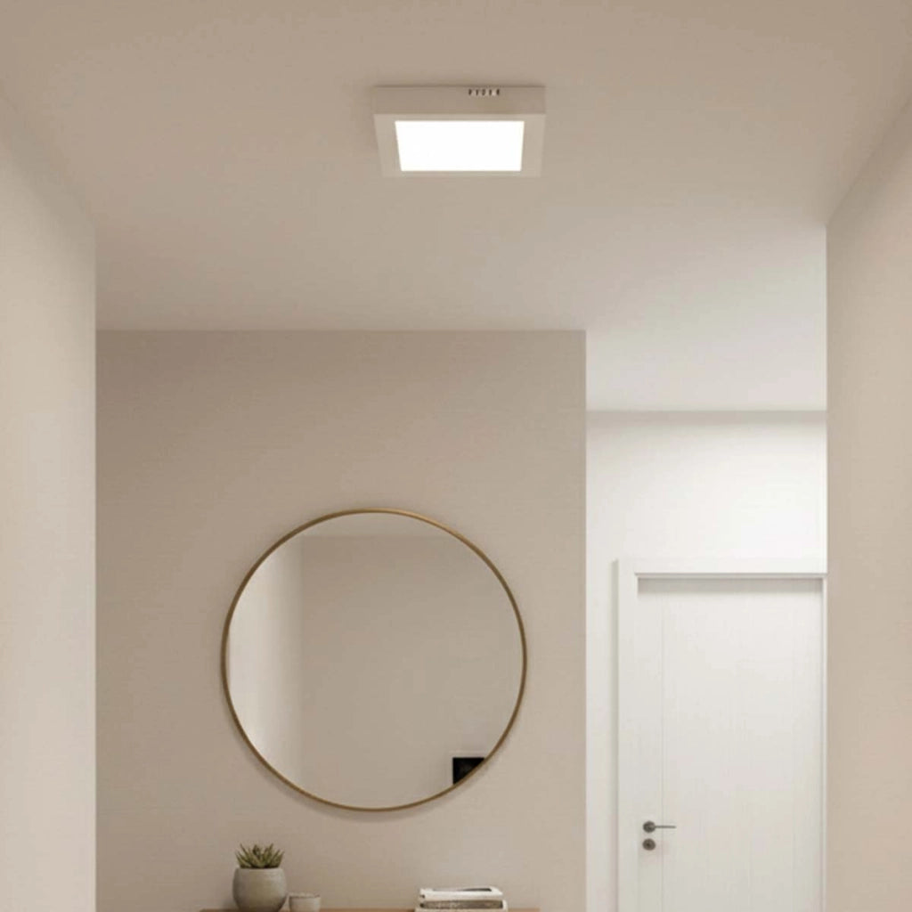 Pannello Luminoso LED Quadrato 6W 117x117mm Illuminazione Omogenea Bianco Avizar