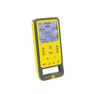 TensCare Sport Tens 2 stimolatore di muscolo elettronico Piastra adesiva Grigio, Giallo