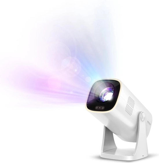 Proiettore Smart per Cinema in Casa - Full HD 1080p - Opzioni di correzione dell'immagine - LuminOS - Applicazioni preinstallate - Sistema audio integrato - Lampada da tavolo Proiettore