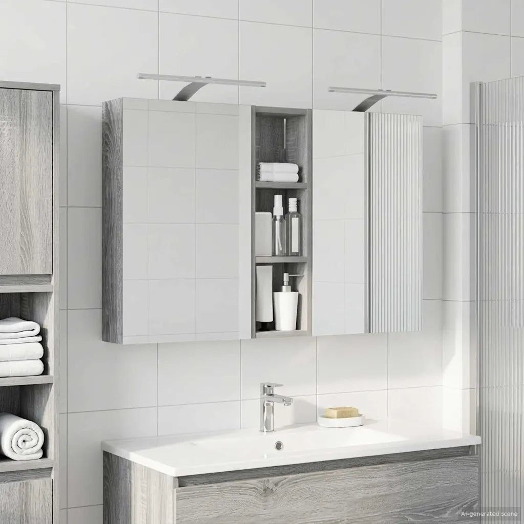 Set di Armadi da Bagno 3 pz 100 x 10,5 x 60,5 cm 3403709