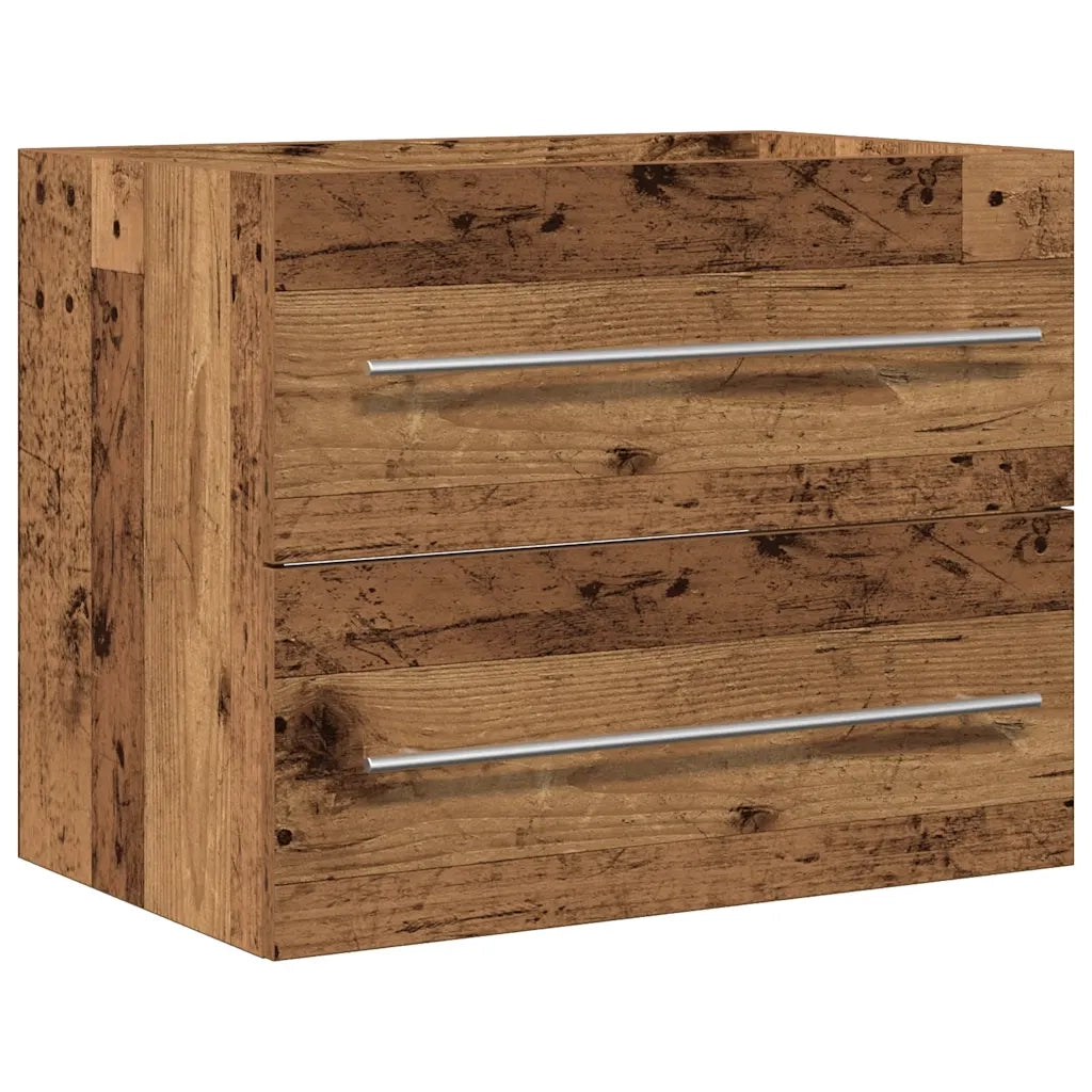 Mobile Lavabo | Armadio Lavabo da Bagno Legno Antico 60x38,5x48 cm in Truciolato